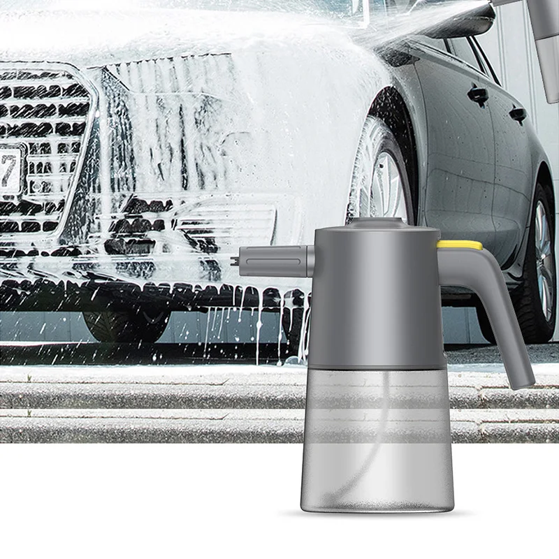 

1 L Electric Foam Sprayer Car Wash Endurance 30min Foam Lance Watering Can Acid Alkali Corrosion Resistant Foam Cleaner