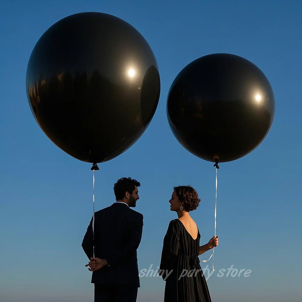 

2-100pcs Black Balloon Romantic Individual Latex Balloons Birthday Party Wedding Decoration New Year Ceremony Ballon Toys