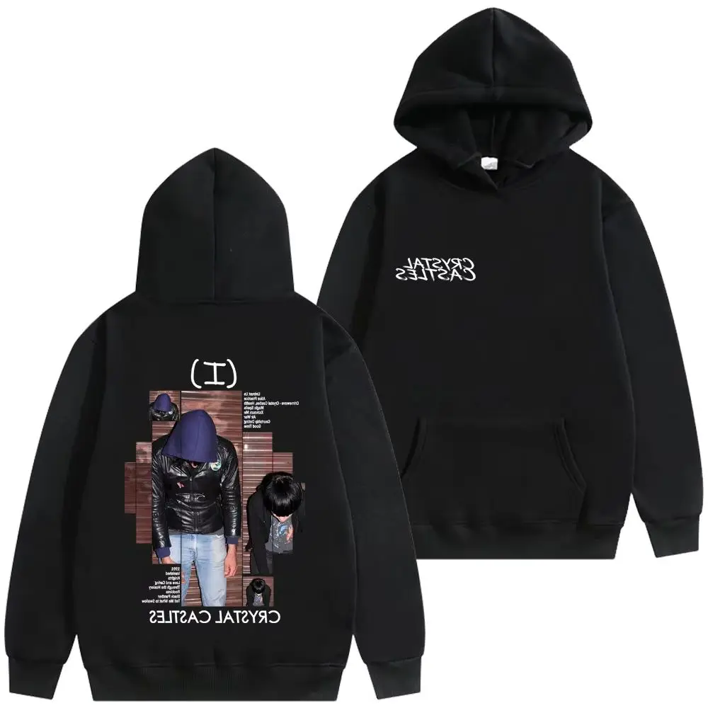 

Crystal Castles Album Graphic Hoodie Men Women Vintage Rock Oversized Pullover Hoodies Unisex Fashion Casual Hooded Sweatshirt