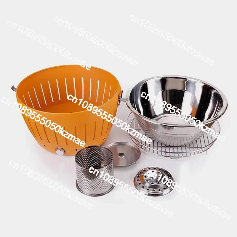 

Портативный вентилятор для помещений, бездымный, против ожогов, угольный, бытовой гриль в виде лотоса, барбекю