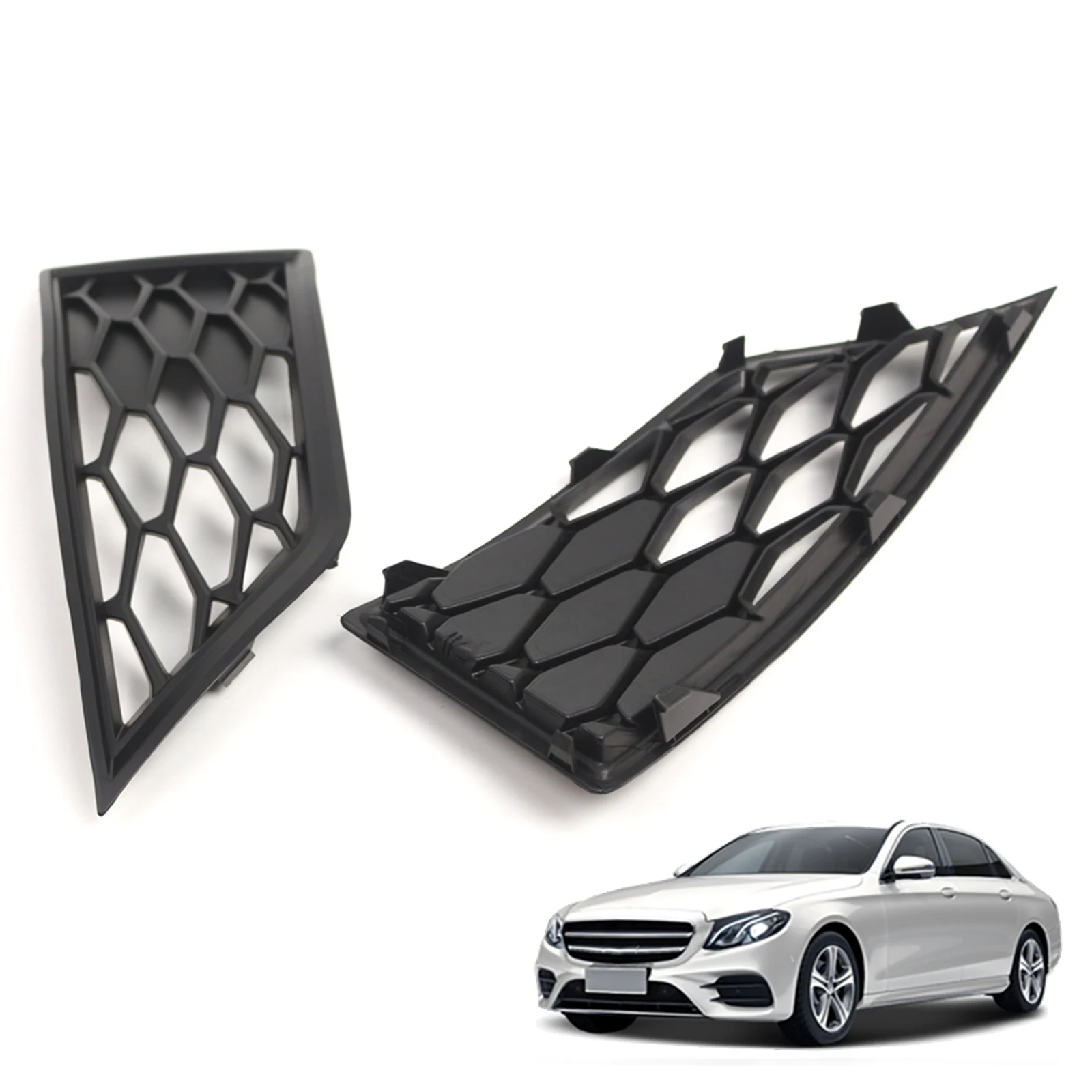 

2PCS Side Front Bumper Lower Bezel Grille 5F0853665C 5F0853666C Front Fog Light Grill Cover for SEAT Leon SC ST 5F 2012-2017