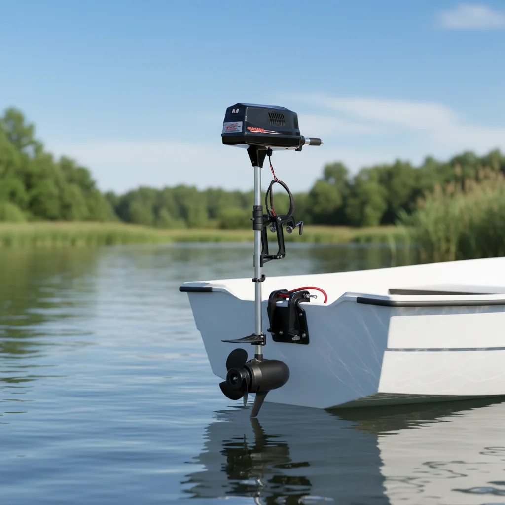 

48V 8.0HP Brushless Electric Outboard Motor 2200W Heavy Duty Boat Engine with Tiller Control for Inflatable Boats - Boat Engine