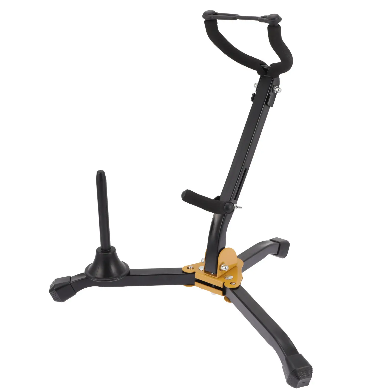 Durable Foldable Saxophone Stand Iron Alto Tenor Sax Display Rack Practical Portable Instrument Holder Saxophone Stand
