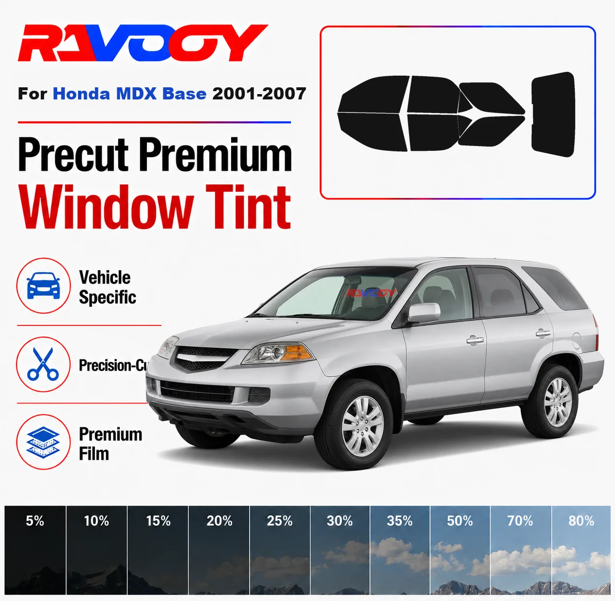 premium-precut-window-tint-kit-front-rear-windows-rear-windshield-for-honda-mdx-base-2001-2007-complete-set-nano-ceramic-film