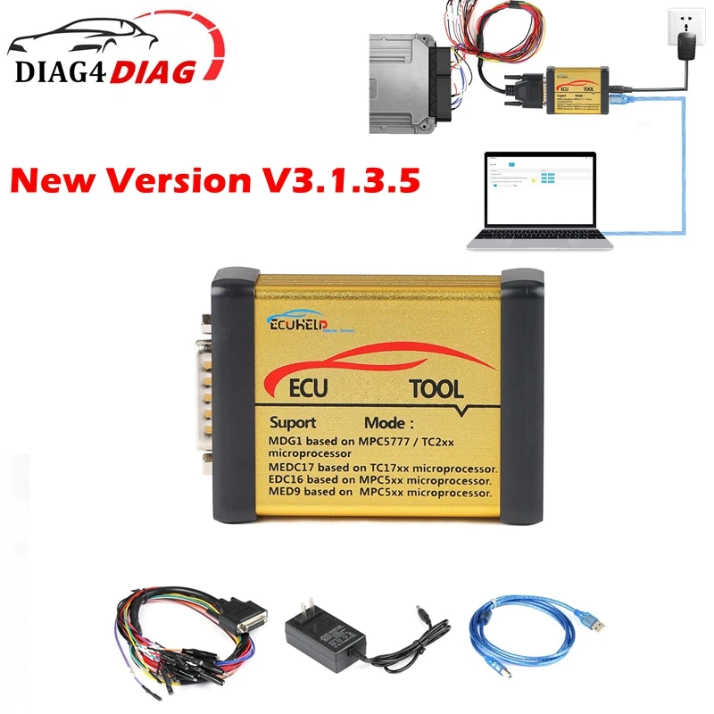 

New V3.1.3.5 Version ECUHELP ECU Tool Supports MDG1MEDC17 Simos EDC16 MED9 ECUs No Need Open ECU