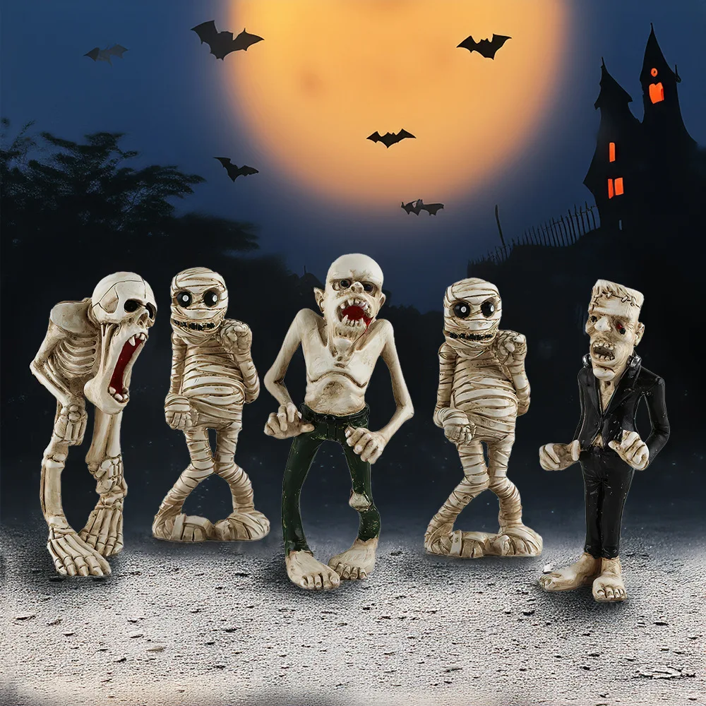 

Resin Crafts Desktop Ornaments, Halloween Mummy Statue, Horror Creative Atmosphere, Resin Crafts, Holiday Decorations