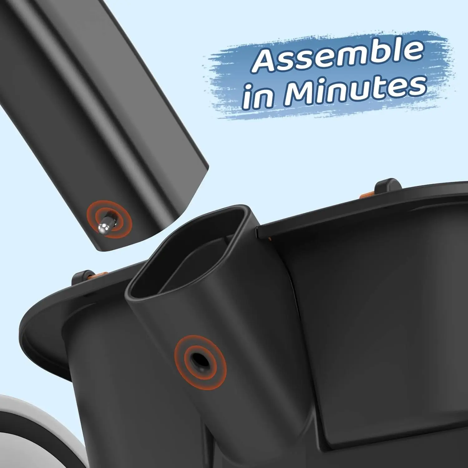 Kolorowe oświetlenie trójkołowy dla małych dzieci dla chłopców w wieku 2-5 lat, regulowany fotel i kierownica Trike, wyjmowany kosz, pomysł na prezent urodzinowy