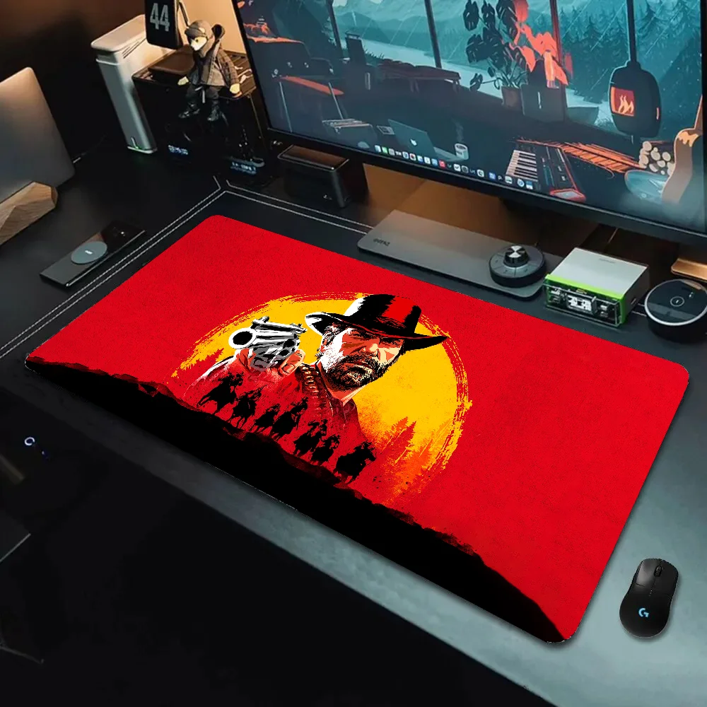 

Arthur Morgan and His Friends-RDR2 Mousepad Gamer Computer Table Deskmat Desk Accessories Office Gaming Mouse Mat For Cool Guy