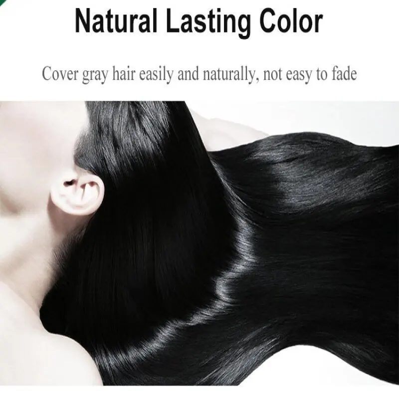 Natural Black Hair Dye OneStep Bubble Hair Color for Home Use