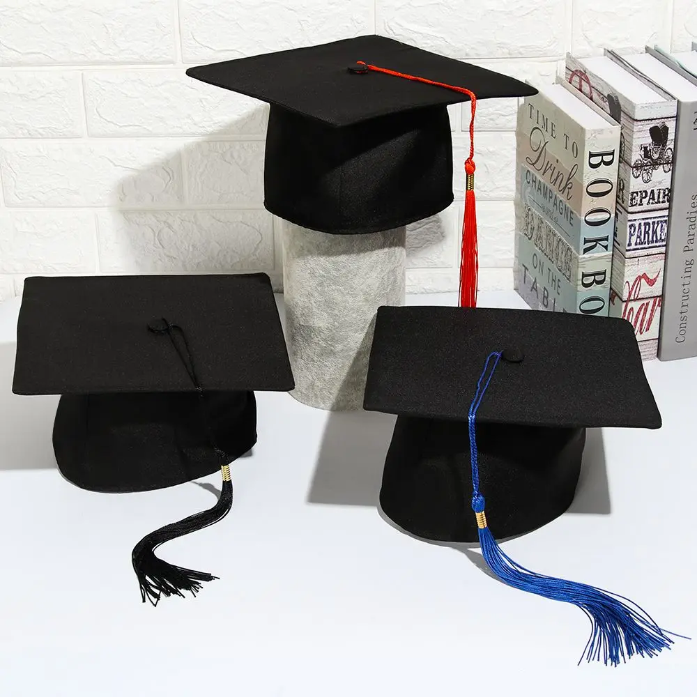 Congrats Grad Graduation Hat Unisex Degree Ceremony University Mortarboard Cap Graduation Season High School Party Supplies