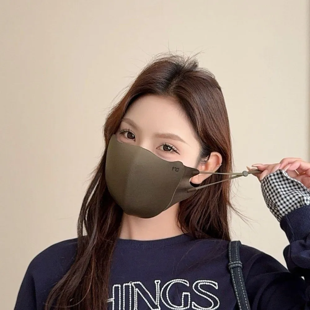 Nuevo Mascarilla cálida y transpirable, mascarilla facial lavable a prueba de polvo, velo facial sin rastro para
