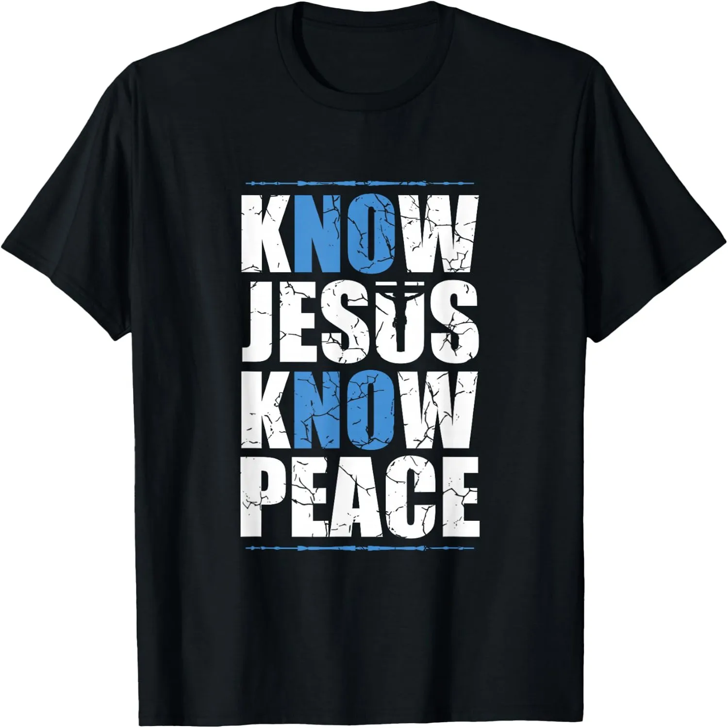 Jesus Love Bible Know Jesus Know Peace No Jesus No Peace T-Shirt