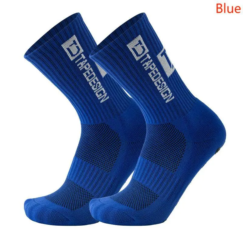 Meias de futebol antiderrapante Mid Calf, esporte futebol, ciclismo, antiderrapante, novo