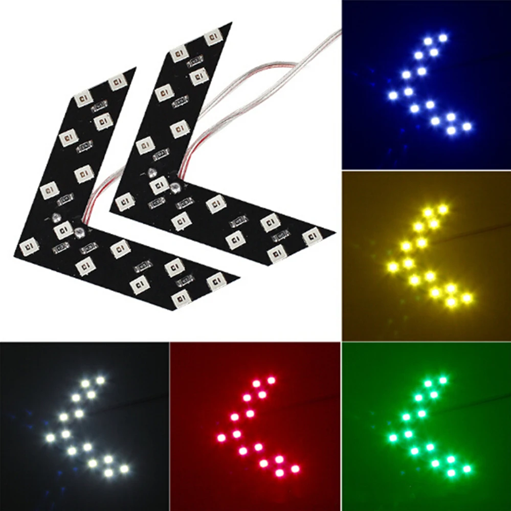 2Pcs Car LED Arrow Panel Rearview Mirror Indicator Turn Signal Light For Renault Eolab Twizy Twin-Z Twin-Run Symbol