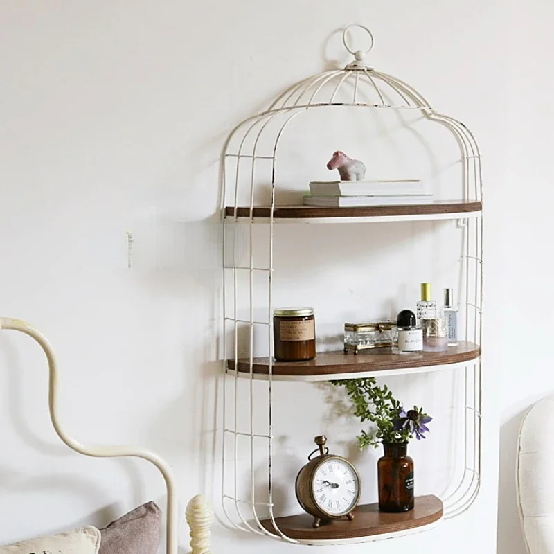 Retro Country Decorative Wall Hangings Small Shelf Storage Rack Storage Rack