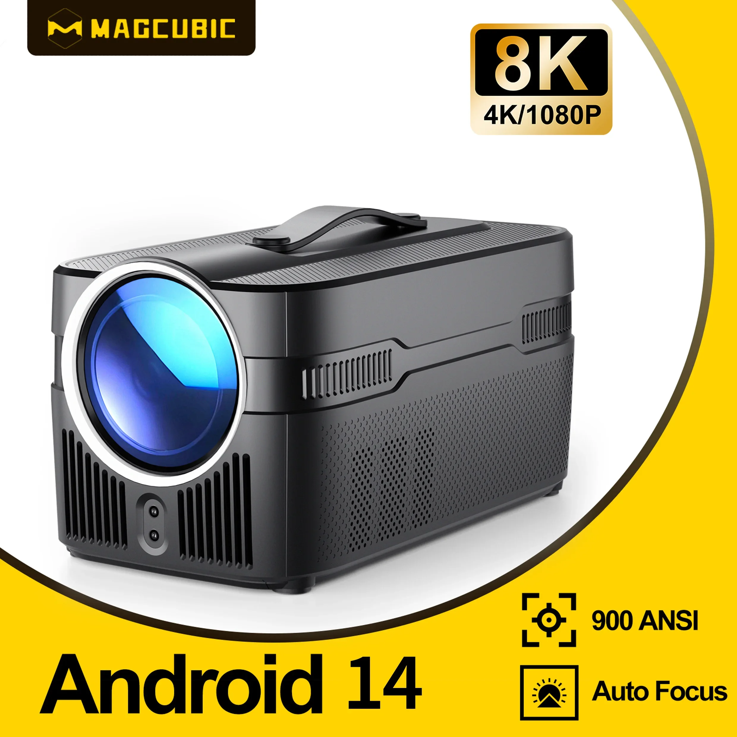 Home Cinema Focal - โปรเจคเตอร์ Magcubic 900ANSI HY450 C โฟกัสอัตโนมัติ