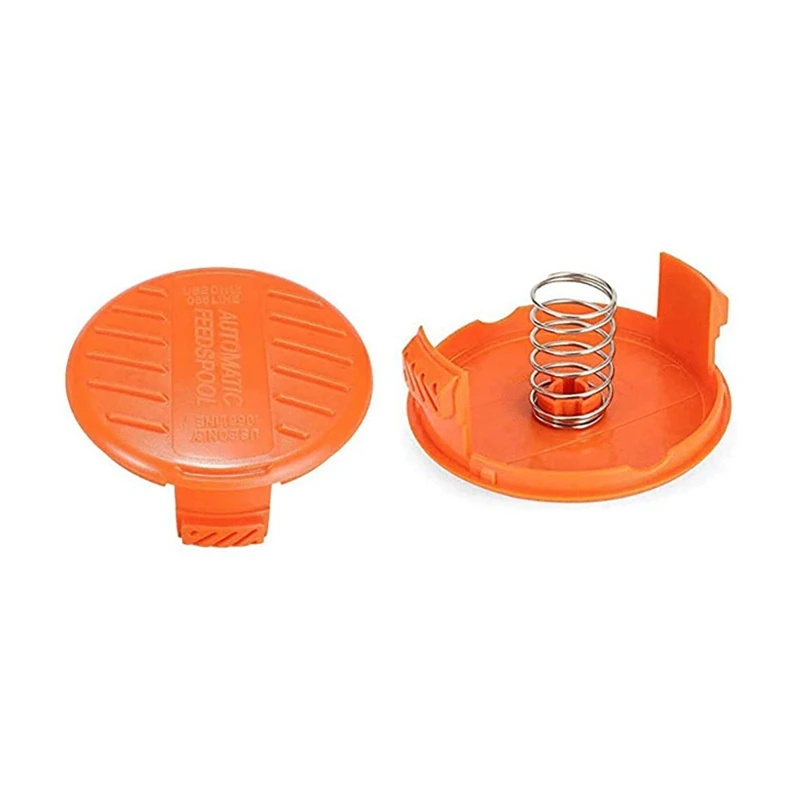 ABSF Weed Wacker Bump Cap Replacement RC-100-P Spool Cap Covers And Spring For BLACK+DECKER AFS Trimmer