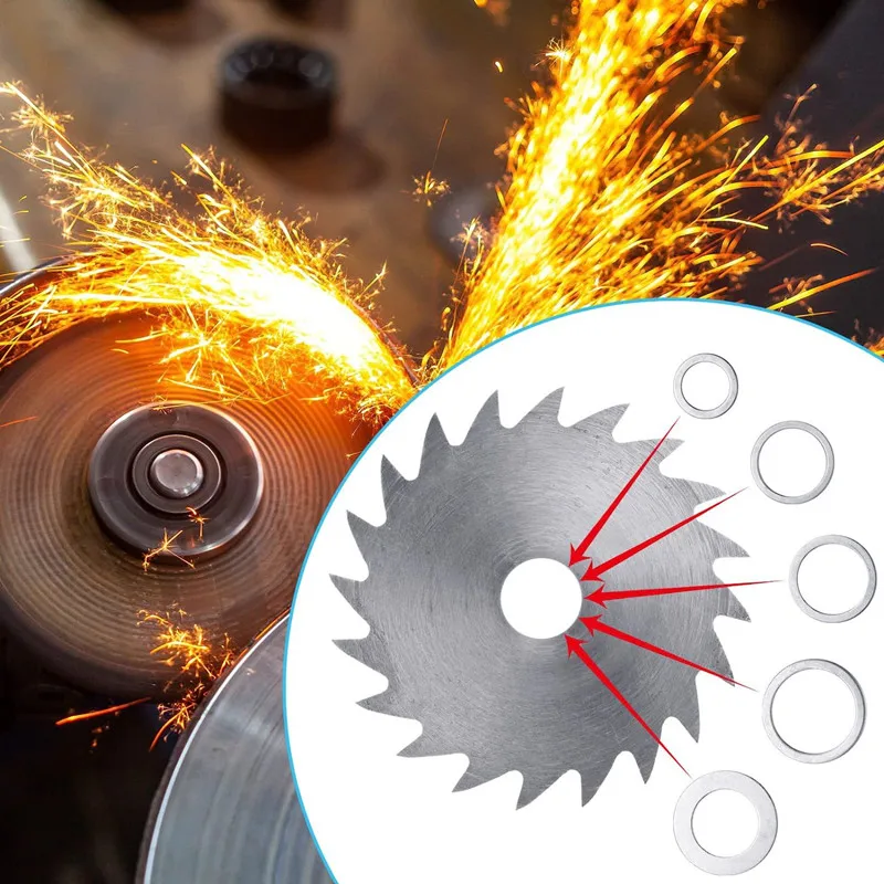 

2/5PCS Woodworking Saw Blade Conversion Ring 16/20/25.4/30mm Reducing Ring Conversion Washer TCT Cutting Disc Conversion Ring