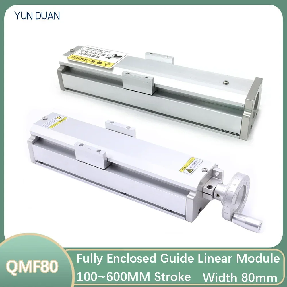 Cnc Totalmente Fechado Linear Rail Deslizante Tabela Tampa contra Poeira Ballscrew Slide Stage Stage Eixo Xyz 80 mm Largura