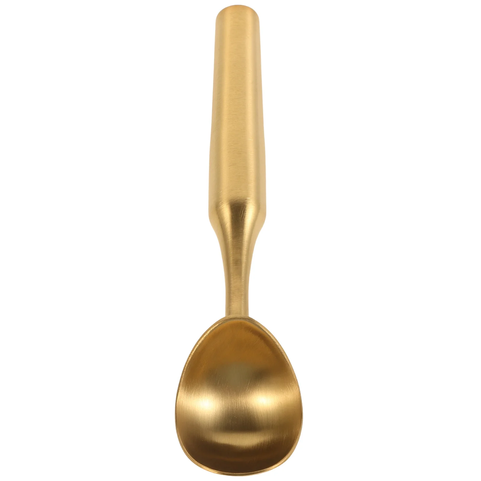 

Gold Ice Cream Scoop Stainless Steel Nonstick Long Handle Heavy Duty Melon Baller Cookie Dough Dishwasher Safe Multifunctional