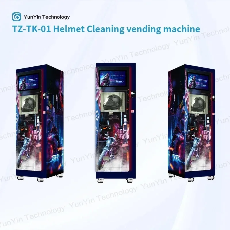 Intelligent automatic motorcycle bicycle helmet cleaning machine high temperature steam disinfection cleaning vending machine - Image 4