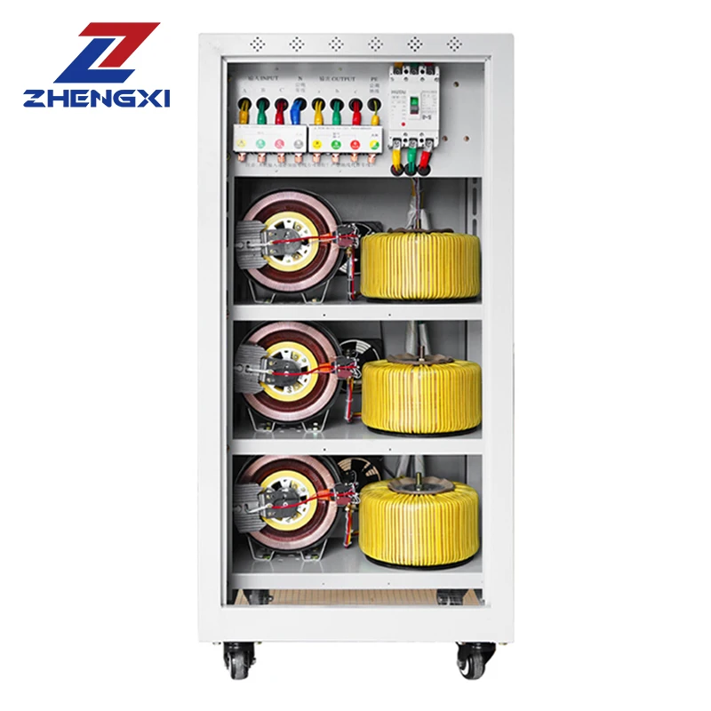 TNS6-40KVA 50KVA 60KVA 380V AC 3 phase high accuracy intelligence servo AVR automatic voltage stabilizer regulator