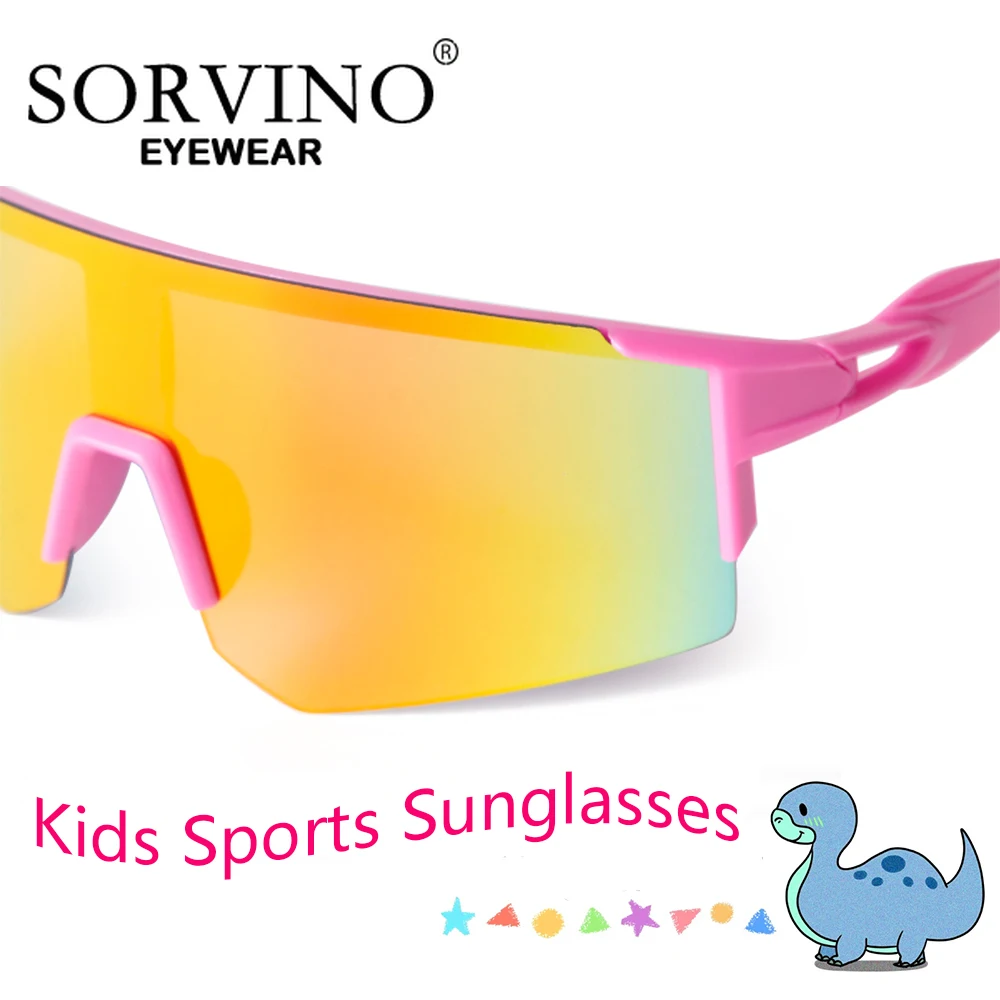 SORVINO Kids Boy Sport Goggles Sunglasses Child Cycling Sun Glasses Girl UV400 Mountain Bike MTB Outdoor Eyeglass Eyewear