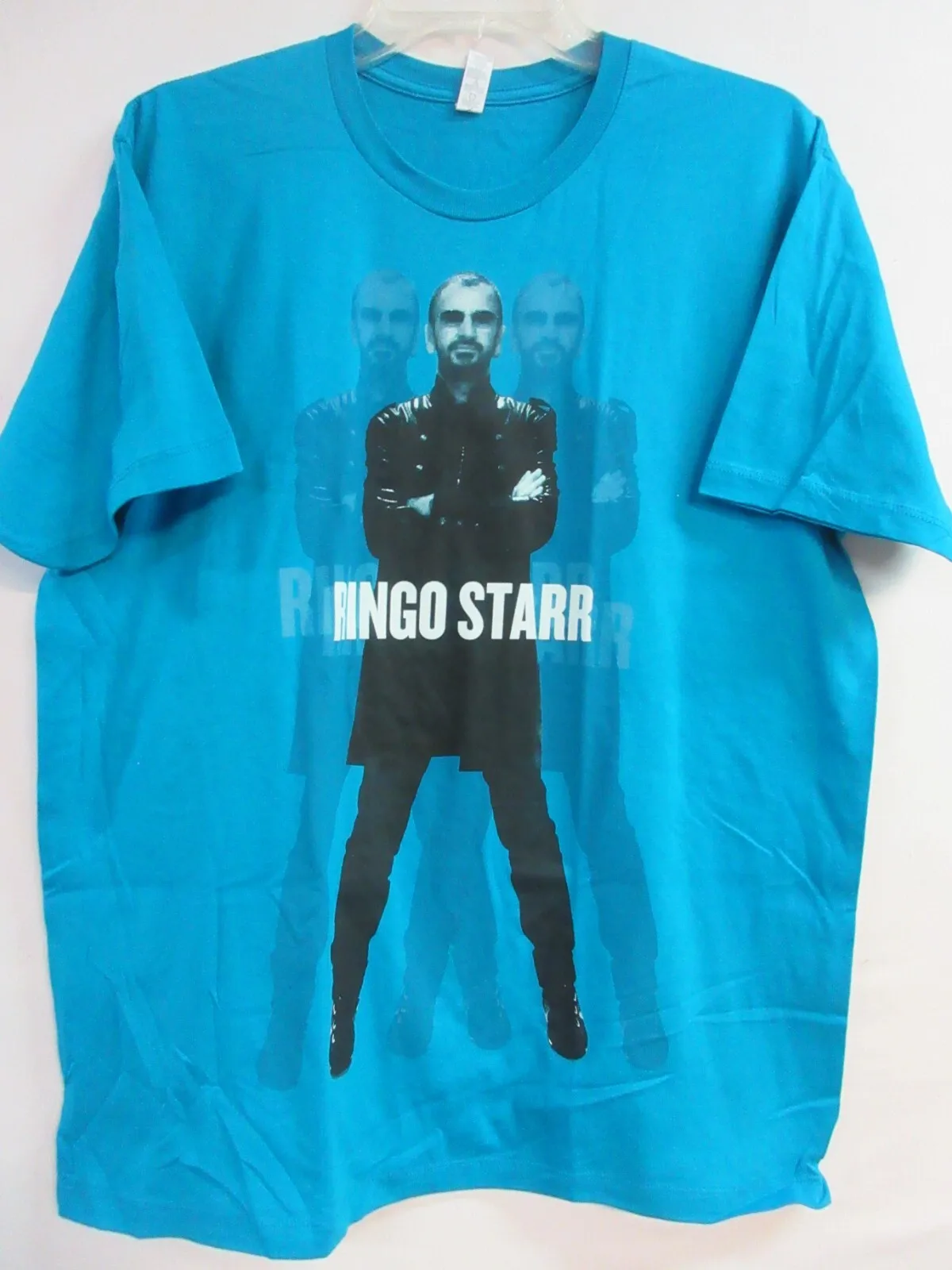RINGO STARR OFFICIAL MERCH TRIPLE PIC BAND CONCERT MUSIC TSHIRT LARGE