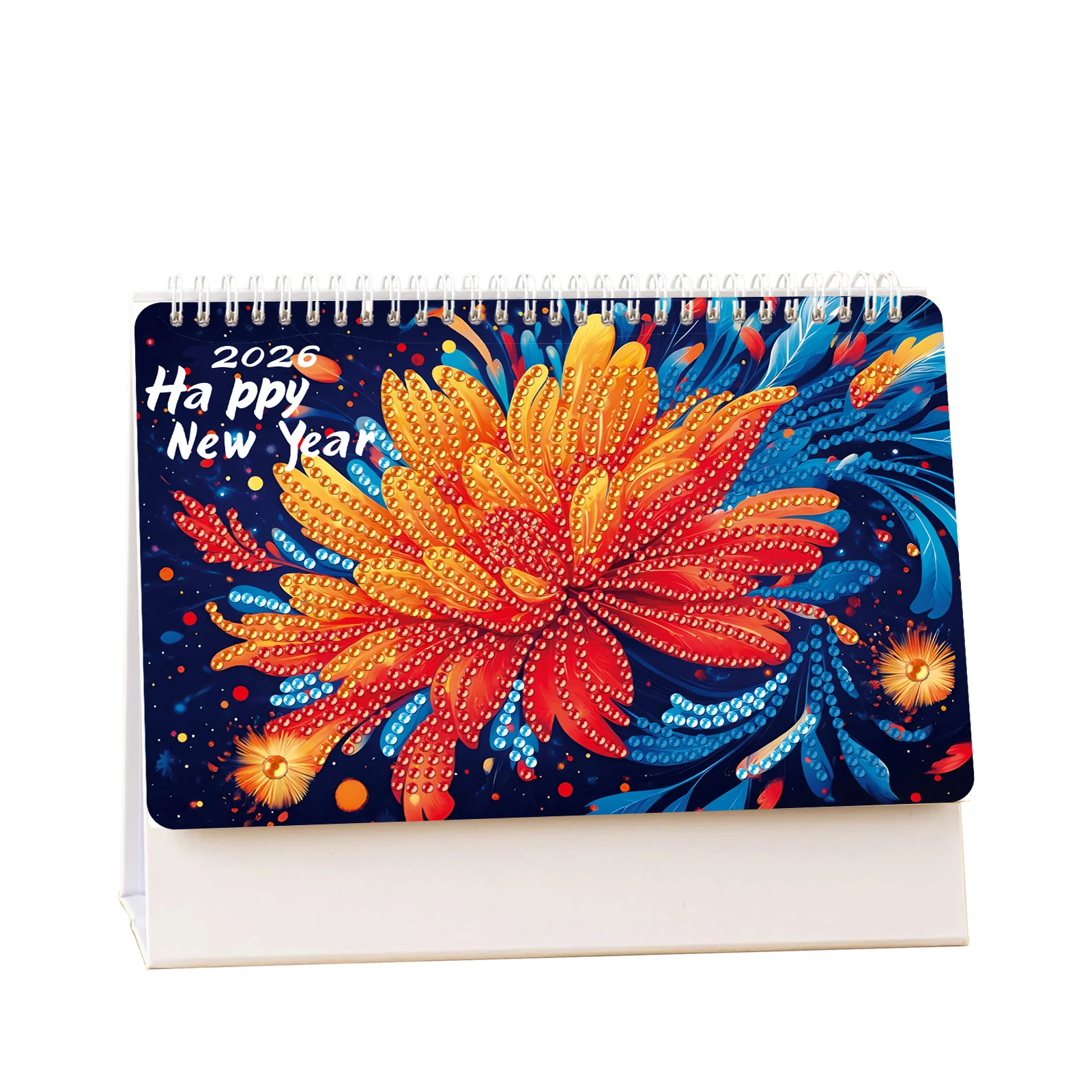 

12 Piece/Set DIY 2026 New Diamond Painting Peripheral Desk Calendar Handmade Diamond Art New Year Cartoon Calendar