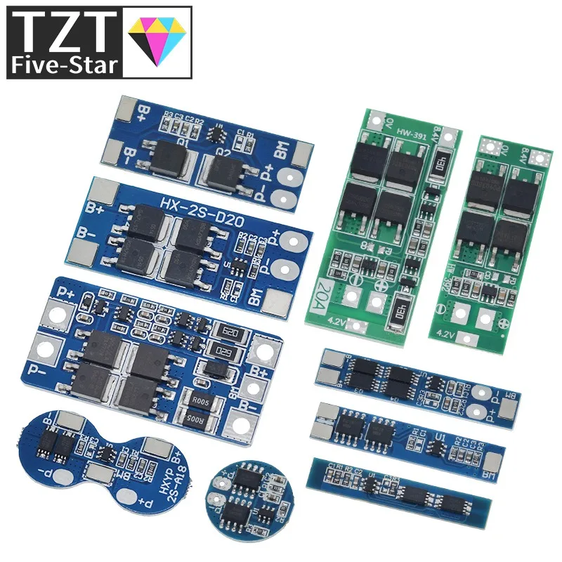 2S 3A 4A 5A 8A 10A 13A 20A 7.4V 8.4V Li-ion 18650 Lithium battery protection board / Balance / BMS board Standard