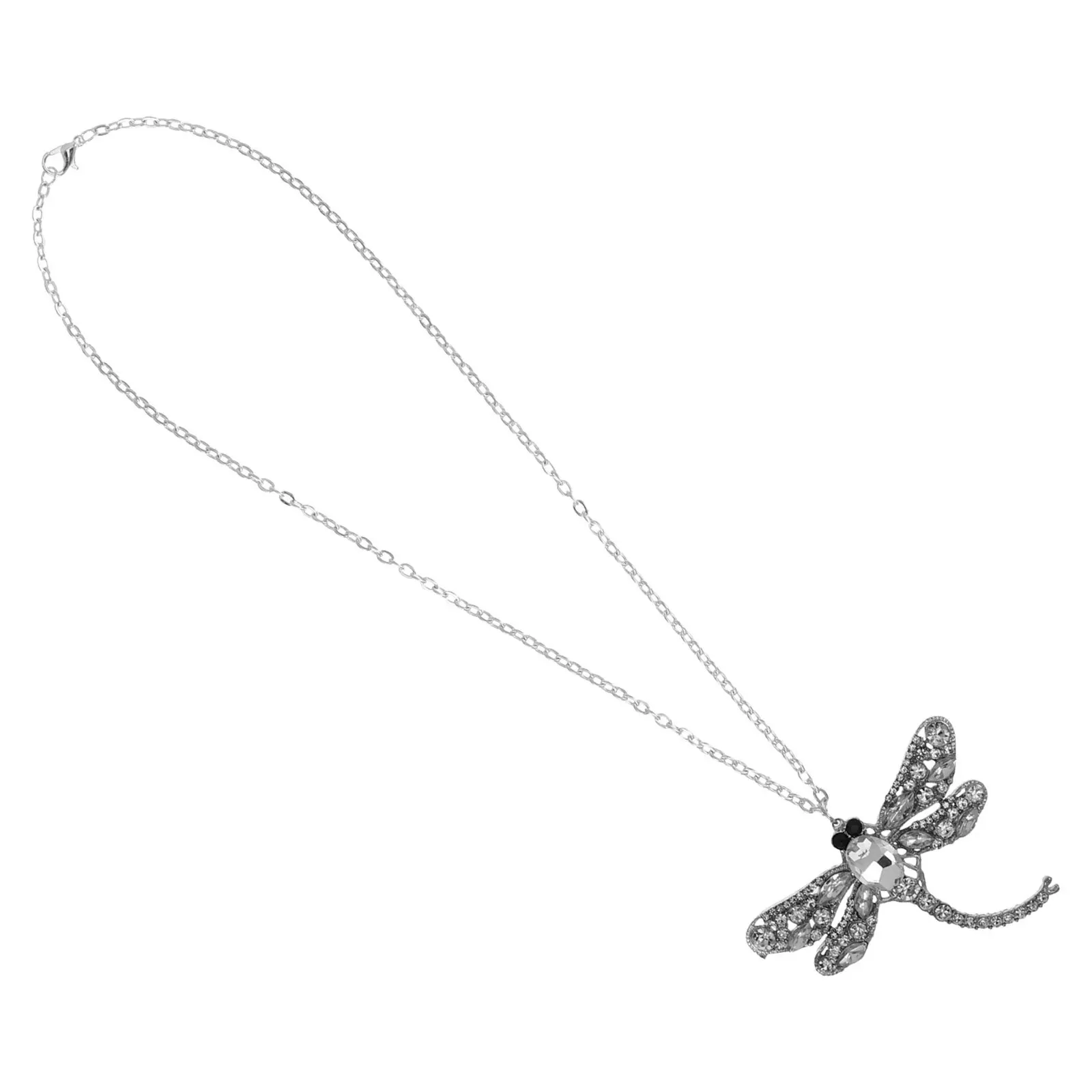 

Rhinestone Dragonfly Car Rearview Mirror Ornament Vintage Alloy Pendant Lucky Interior Decoration Hanging Charm Auto Accessories