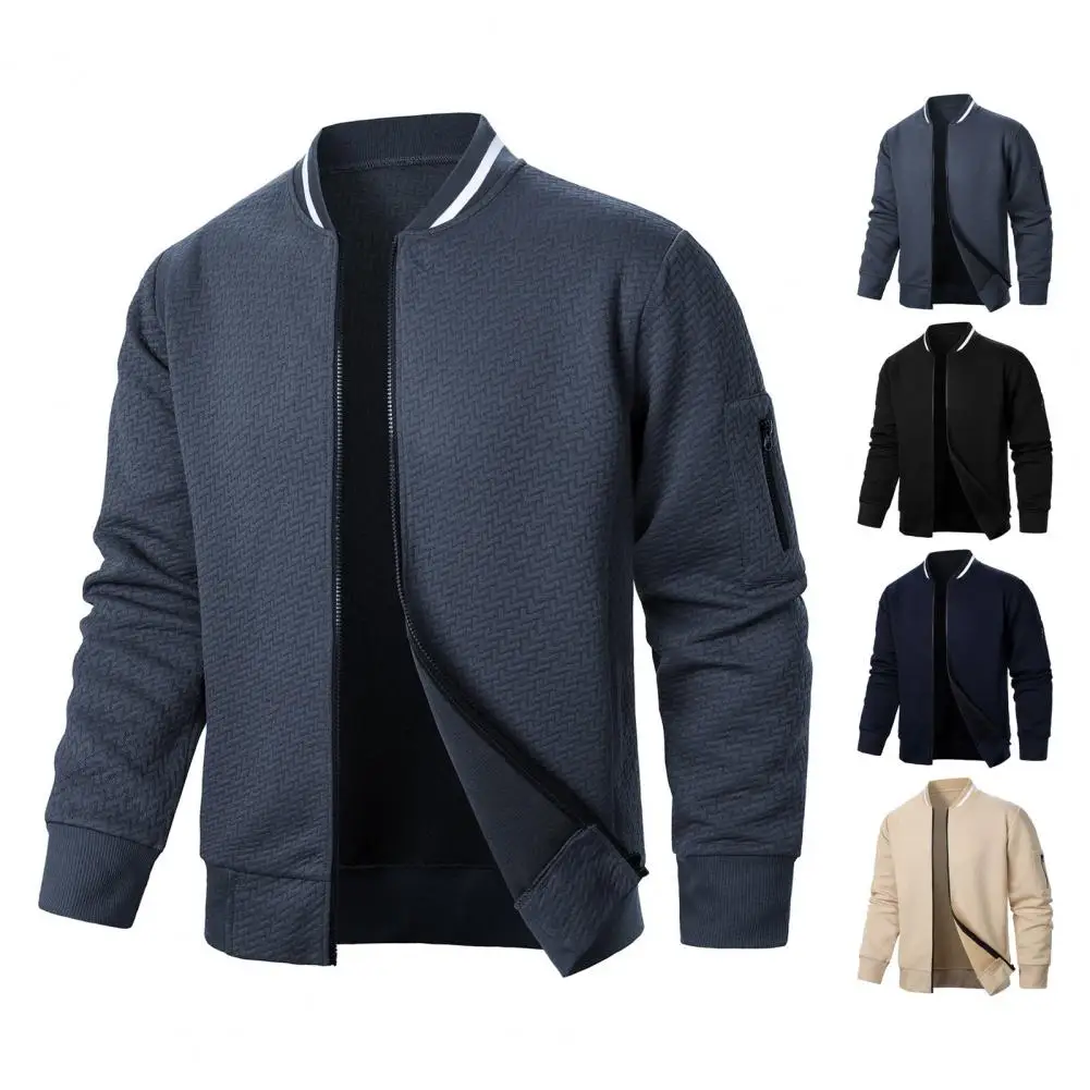 

Мужская повседневная куртка свободного кроя, легкая куртка, университетская куртка-бомбер с застежкой-молнией, уличная уличная одежда, толстовки с воротником-стойкой