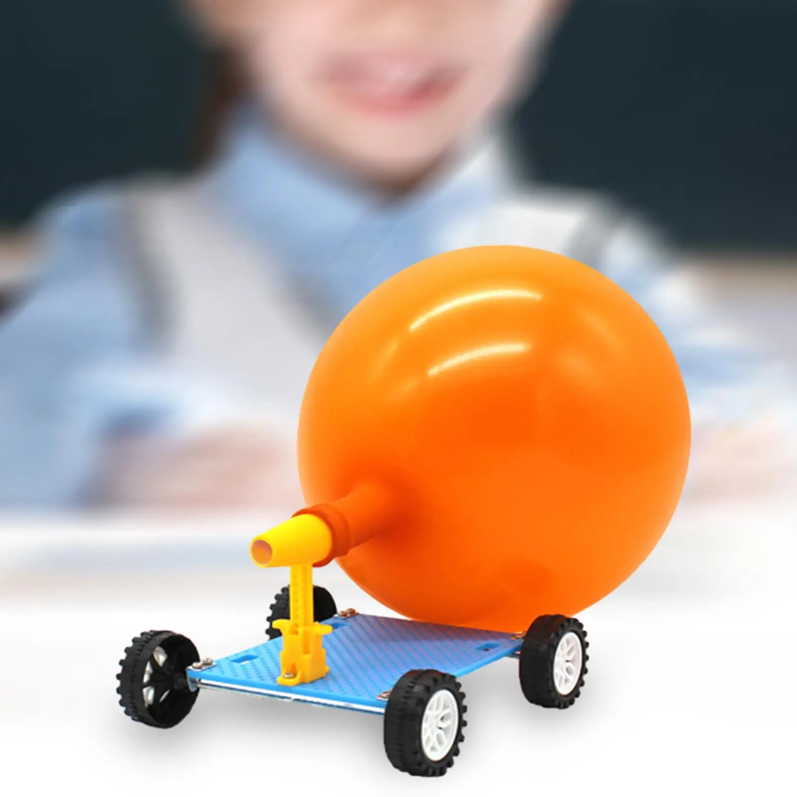 DIY Balloon Car Racer 3D Puzzle Science Experiment Kits Balloon Powered Car for Boy Girls Kids Birthday Gift Children DIY Balloon Car Racer 3D Puzzle Science Experiment Kits Balloon Powered Car for Boy Girls Kids Birthday Gift Children
