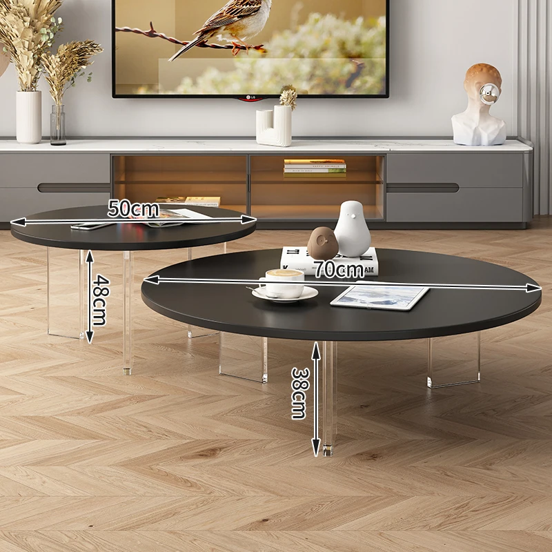 

Acrylic Floating Coffee Table Living - room Light Luxury Wear - Resistant Corrosion - Resistant Side Table Low Table