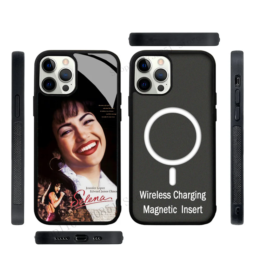 Selena Quintanilla Top Latin Artist 90s Phone Case Strong Magnetic For IPhone 15 14 13 Pro Max 11 12 Mini Alex Mirror For