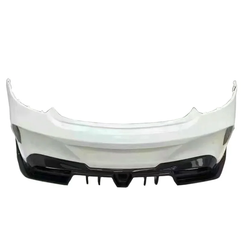 

Real Carbon Fiber IMP Style Tail Fin Bodykit Rear Bumper for Mercedes Benz C-Class W205 Coupe Version for C205 Cars