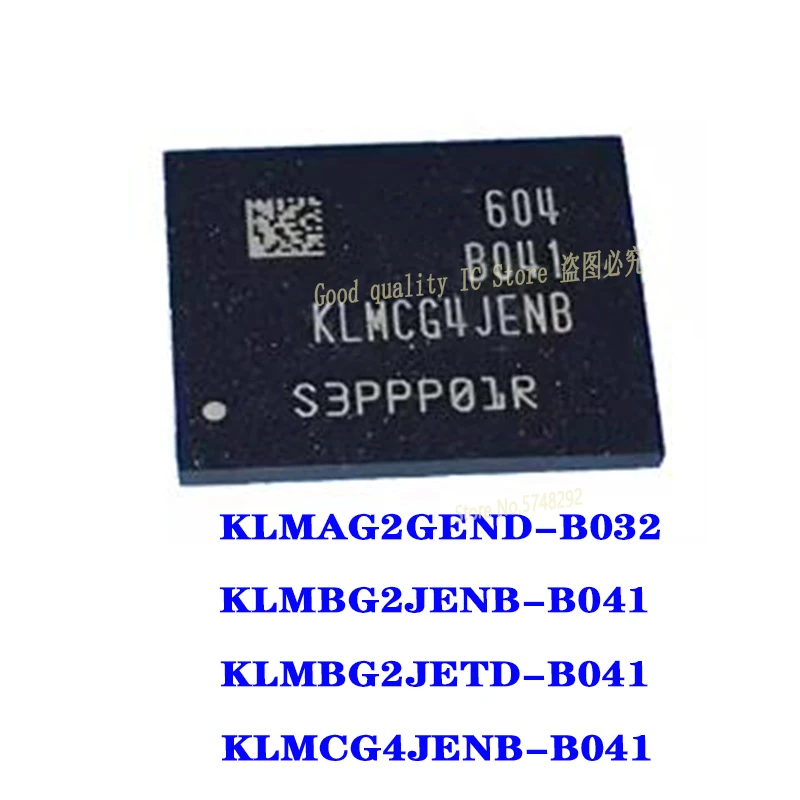 5PCS KLMAG2GEND-B032 KLMAG2GEND KLMAG2G KLMBG2JENB-B041 KLMBG2JENB KLMBG2JETD-B041 KLMBG2JETD KLMCG4JENB-B041  KLMCG4JENB BGA