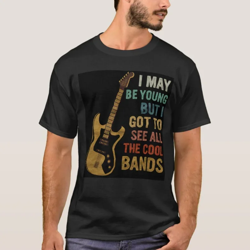 Relax, The Guitarist Ie Here. Funny Music Guitar T-Shirt 100% Cotton O-Neck Summer Short Sleeve Casual Mens T-shirt Size S-3XL
