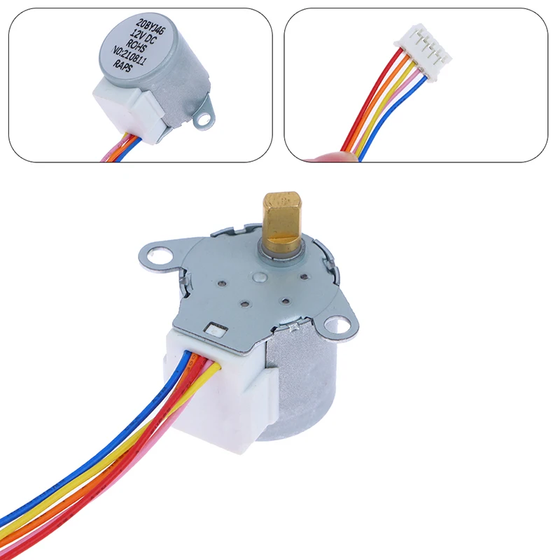 12V Stepper Motor For Air Conditioner 20BYJ46 Wind Deflector Step Motor Wind Motor Swing Leaf Synchronous Swing Indoor Hanging