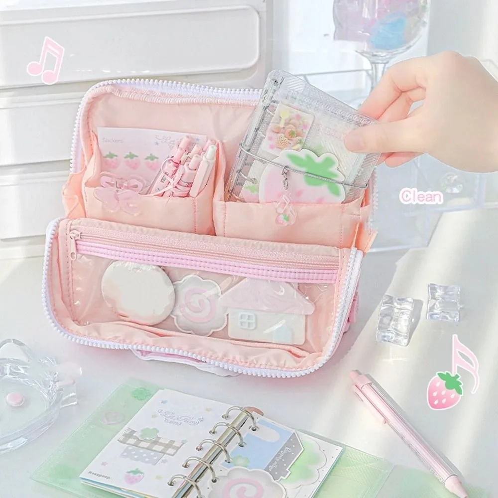 Learn Ledger Cartoon Loose-leaf Notebook Portable Twill Hand Account Book Binder Mini Hand Ledger School