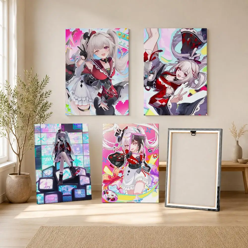Sparxie Honkai Star Rail Framed Wall Painting Ready to Hang Canvas Art Painting Poster for Living Room Bedroom Home Decor Decals