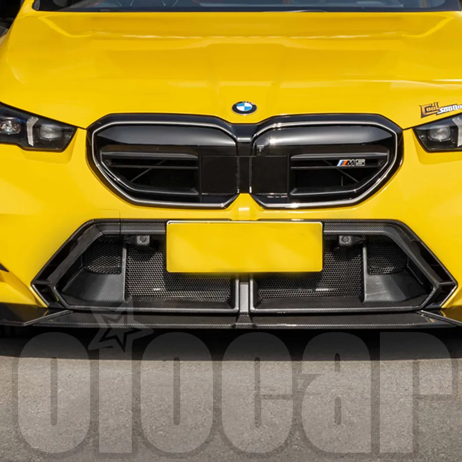 

Oiomotors OEM Style Dry Carbon Fiber Front Bumper Air Inlet Cover Trims for G90 M5