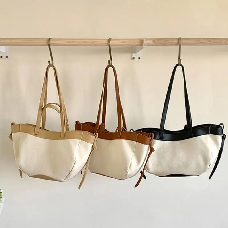 

X90D Women's Handbag Canvas Handbag Purse Stylish Casual Trendy Shoulder Bag Large Capacity Purses Handbag Work Bag Gifts