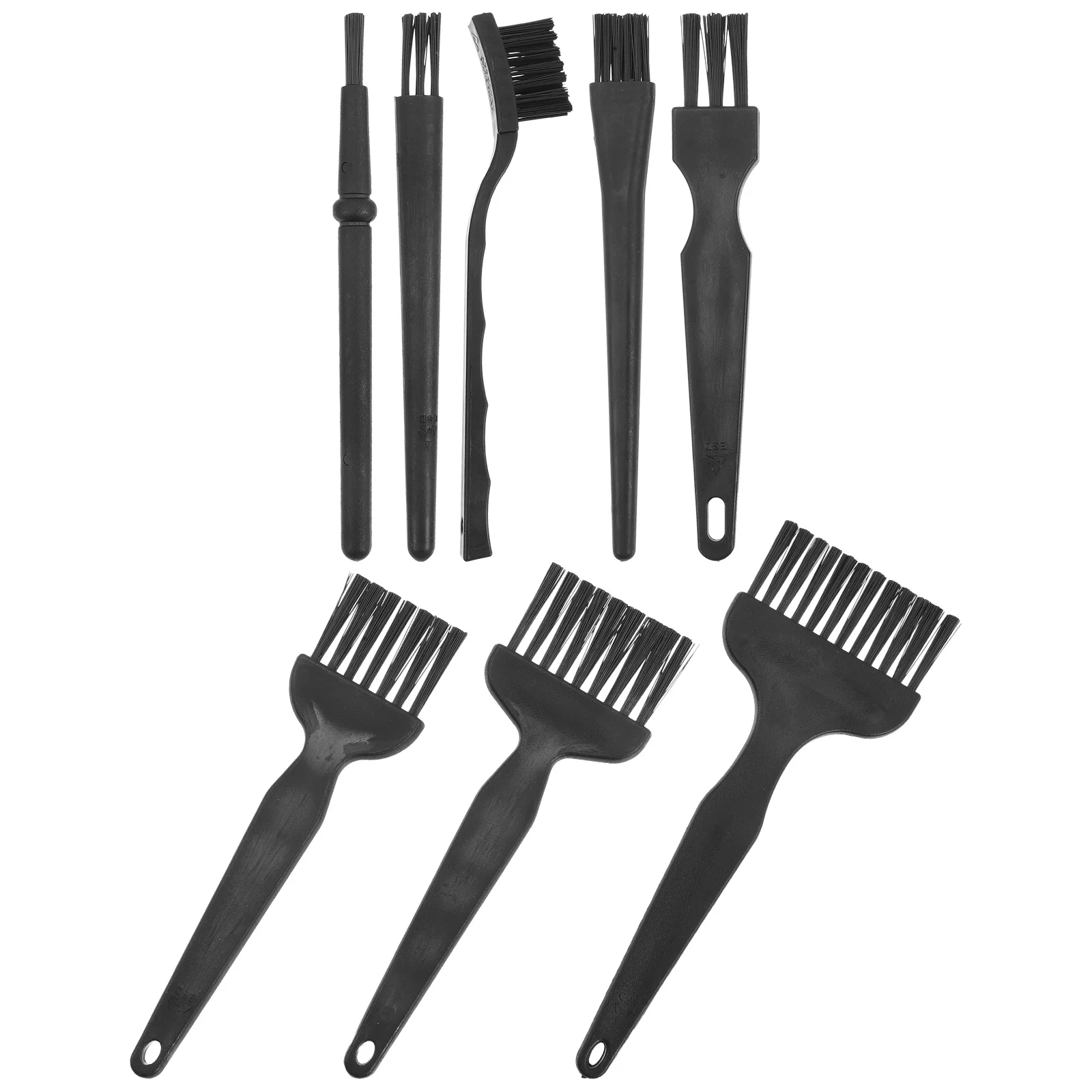 8 قطعة ماكينة حلاقة الحلاقة تنظيف فرشاة مجموعة Pp المواد عدم الانزلاق مقبض دائم كليبرز الكهربائية تنظيف أداة ل ماكينة حلاقة المتقلب