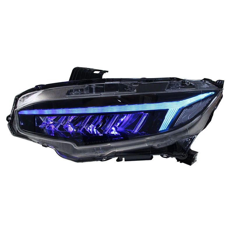 Suitable for Honda 10th generation Civic 2016-2021 headlight assembly modified LED daytime running lights streamer turn signal