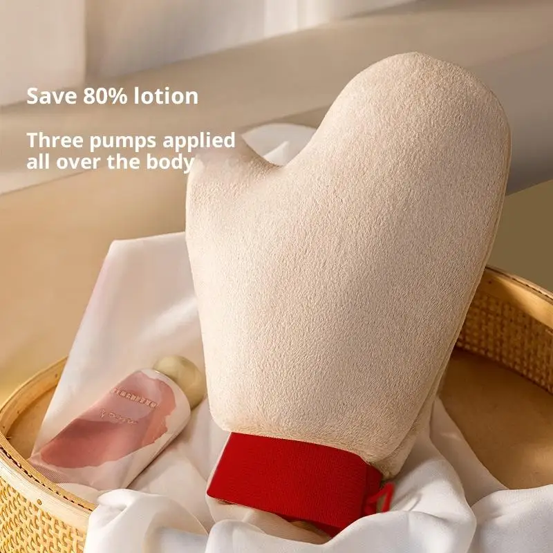 Gant de Lotion pour le corps, gant autobronzant Double face, empêche les mains collantes, applicateur de flocage à séchage rapide, applicateur de maquillage