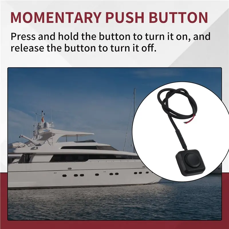 ABKW-10Pcs 12V/24V Mini Momentary Push Button ON/Off Switch, Surface Mount, Easy Installation For Electronic Experiment Durable