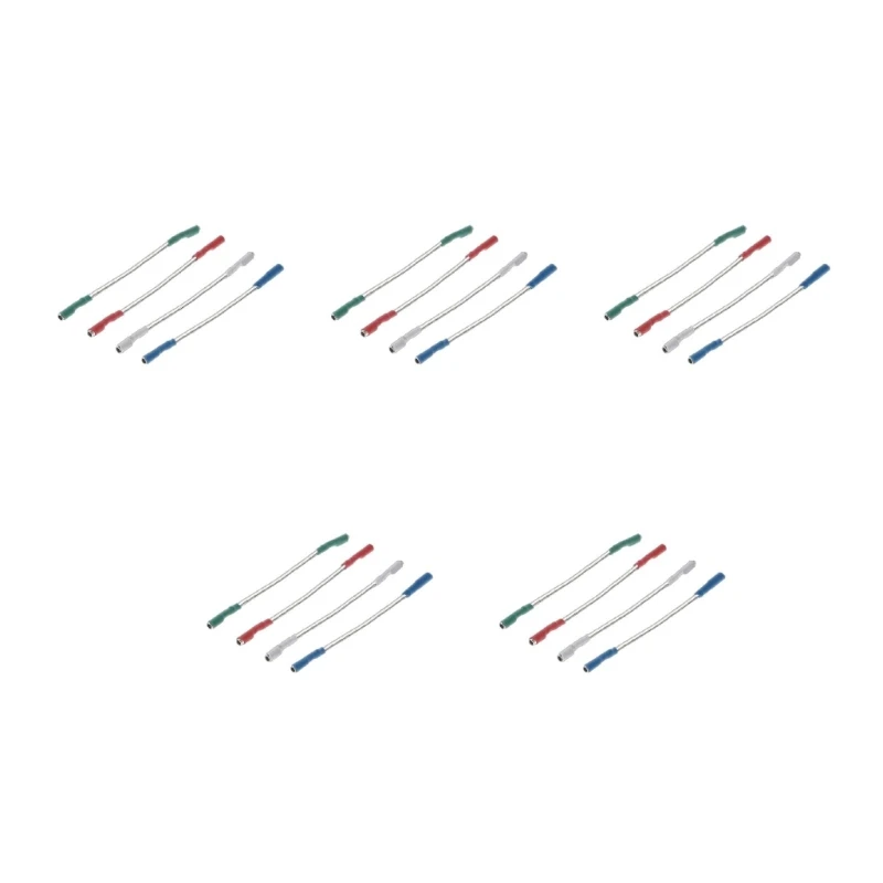 4 40mm Bạc Dẫn Đầu Dây Cáp Đa Năng cho 1.2-1.3mm Chân Bàn Xoay Phono Headshell 448F