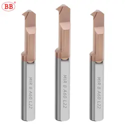 BB MIR MIL MIRS TR taglierina per alesatura filettatura tornio automatico lavorazione interna CNC per metallo acciaio 55 60 gradi 0.8mm-10mm