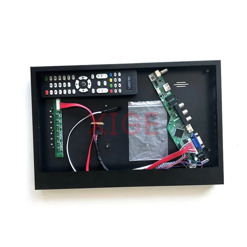 

Controller Board+Metal Case For B133XW04/B133XW07 1366*768 Analog TV Signal DIY Kit VGA+HDMI+AV+USB 13.3" 40 Pin LVDS LED Screen